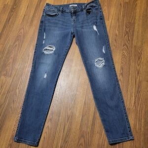 GUESS Women’s Distressed Ripped Blue Denim Jeans Size 32 B88
